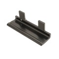 Locinox Adjustable Stainless Steel Keep for 1-1/2" Square Profiles (RAL 9005 Jet Black) - SAKLQF2-9005 (Default)