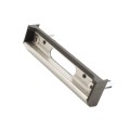 Locinox Adjustable Stainless Steel Keep for 1-1/2" Square Profiles (RAL 9005 Jet Black) - SAKLQF2-9005 (Default)