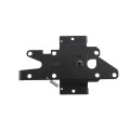 Nationwide 2" Black Aluminum Gate Latch with Extended Lock - SV38308NUA-BK