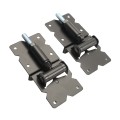 Nationwide 6 1/2" Adjustable Zinc-Plated Non-Self-Closing Narrow to Narrow Gate Hinge Pair (Black) - SV38965-BK