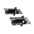 Nationwide 6 1/2" Adjustable Zinc-Plated Non-Self-Closing Narrow to Narrow Gate Hinge Pair (Black) - SV38965-BK