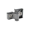Locinox Tiger Hydraulic Gate Closer with Puma 180° Hinge (165lbs Capacity, Silver) - TIGER-SILV (Default)