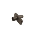 Locinox Venus Adapter Plate for Wall or 2-3/8" Profile Mounting (RAL9005 Black) - VENUS-ADAPTERPLATE-9005