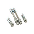Locinox Verticlose-2 90° or 180° Hydraulic Gate Closer for Wall-Mounted Hinges (330lbs Capacity, Silver) - VERTICLOSE-2-WALL-SILV