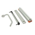 Locinox Verticlose-2 90° or 180° Hydraulic Gate Closer for Wall-Mounted Hinges (330lbs Capacity, Silver) - VERTICLOSE-2-WALL-SILV