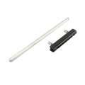 Locinox Surface Mounted Drop Bolt with Aluminum Bolt (RAL9005 Black) Quick-Fix - VSA-K-QF1BL-9005