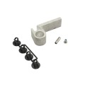 Locinox Surface Mounted Drop Bolt with Aluminum Bolt (RAL9005 Black) Quick-Fix - VSA-K-QF1BL-9005
