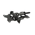Nationwide Self-Closing Narrow to Narrow "U-Notch" Adjustable Hinge Pair with Stainless Steel Self Drilling Screws (Black) - WI-6000-MA-SS