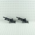Nationwide Self-Closing Narrow to Narrow "U-Notch" Adjustable Hinge Pair with Stainless Steel Self Drilling Screws (Black) - WI-6000-MA-SS
