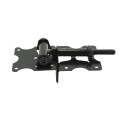 Nationwide Self-Closing Narrow to Narrow "U-Notch" Adjustable Hinge Pair with Stainless Steel Self Drilling Screws (Black) - WI-6000-MA-SS