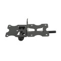 Nationwide Self-Closing Narrow to Narrow "U-Notch" Adjustable Hinge Pair with Stainless Steel Self Drilling Screws (Black) - WI-6000-MA-SS