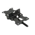 Nationwide Self-Closing Narrow to Narrow "U-Notch" Adjustable Hinge Pair with Stainless Steel Self Drilling Screws (Black) - WI-6000-MA-SS