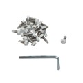 Nationwide Self-Closing Multi-Adjustable Stainless Steel Hinge (White) - WI-6000-MA-SSW (Default)