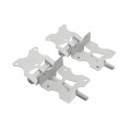 Nationwide Self-Closing Multi-Adjustable Stainless Steel Hinge (White) - WI-6000-MA-SSW (Default)