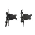Nationwide Standard-to-Narrow U-Notch Horizontally Adjustable Self-Closing Hinge with Stainless Steel Self-Drilling Screws (Black) - WI-6010-MA-SS