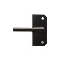 Nationwide Mini Stainless Steel Latch with Stainless Steel Screws (Black) - WI-PLVL-SS