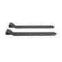 Locinox Hot-Dip Galvanized 180&deg; Strap Hinge for Wood Gates (Black) (17 3/4") - 3DW-450-HDG-9005