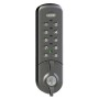 Lockey EC784 Series Electronic Flush Fit Cabinet Lock (Black, Right-Handed Orientation) - EC784-B-R