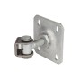 Locinox Vandal-Resistant 90&deg; One Way Hinge with 6" Eyebolt and Adjustable Wall Plate - M16 (2 Pieces) - G90WP-B-M16-150-50