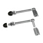 Locinox 90&deg; 2-Way Adjustable J-Bolt Hinge with 150mm Hanger Bolt (2 Pieces) - GAM12-150