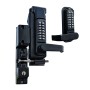 Lockey GL2-SUMO Mechanical Keyless Surface-Mount Deadlocking Spring Latch Gate Lock - Jet Black Marine Grade