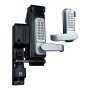 Lockey GL2-SUMO Mechanical Keyless Surface-Mount Deadlocking Spring Latch Gate Lock - Satin Chrome Marine Grade
