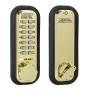 Lockey 2210 Series Keyless Deadbolt Mechanical Lock (Bright Brass, Single Combination) - 2210-BB-SC
