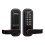 Lockey 2835 Mechanical Keyless Deadlocking Spring Latch Lever Lock with Passage Mode - Oil Rubbed Bronze