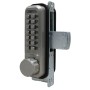 Lockey 2900 Mechanical Keyless Deadbolt for Narrow Stile Doors - Satin Nickel