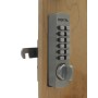 Lockey C170 Series Mechanical Keyless Lock Surface Mount, Cabinet Cam Style (Satin Nickel) - C170-SN