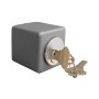Lockey Key Box For Use With Keyed Cylinder For Standard Panic Shield Setups (Silver) - PSGB5SILVER