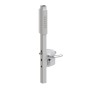 Locinox VOLTA Surface-Mount Single Sided Keypad Gate Lock for 2-1/2" to 3" Square Profiles with Handle and Knob (Silver, Keyed to Differ) - LNKQ60C1LVCADR-SILV