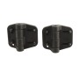 Nationwide Cornerstone 2 Self-Closing Fully Adjustable Nylon Hinge Pair For Gates with 4D Self-Drilling Stainless Steel Screws (Black)