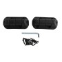 Nationwide Cornerstone 2 Self-Closing Non-Adjustable Nylon Gate Hinge with 410 Stainless Steel Self-Drilling Screws (Black) - C2H100N-4D-BK