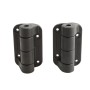 Nationwide Cornerstone 2 Heavy-Duty Non-Adjustable Self-Closing Hinge for Gates with 410 Stainless Steel Self-Drilling Screws (Black) - C2H120NB-4D-BK
