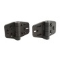 Nationwide Cornerstone 2 Heavy-Duty Fully Adjustable Self-Closing Nylon Gate Hinge Pair with 410 Stainless Steel Screws (Black) - C2H350F-4D-BK