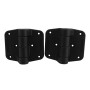 Nationwide Cornerstone 2 Heavy-Duty Self-Closing Fixed Gate Hinge Pair with 410 Stainless Steel Self-Drilling Screws (Black) - C2H350N-4D-BK