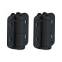 Nationwide Cornerstone Mini Vertically Adjustable Gate Hinge Pair with 410 Stainless Steel Self-Drilling Screws (Black) - CH090-4D-BK