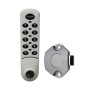 Lockey EC780 Standard Digital Cabinet Lock with Keypad Access - White (Vertical (With Slam Latch))