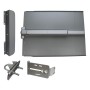 Lockey ED41BLM Edge Panic Shield Value Kit (Black) - Shield, SS Panic Bar, Strike Bracket, Latch Protector, Jamb Stop