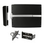 Lockey ED41B Edge Panic Shield Value Kit (Black) - Shield, Panic Bar, Strike Bracket, Latch Protector, Jamb Stop