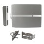 Lockey ED41S Edge Panic Shield Value Kit (Silver) - Shield, Panic Bar, Strike Bracket, Latch Protector, Jamb Stop