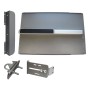 Lockey ED44B Edge Panic Shield Value Kit (Black) - Shield, Panic Bar, Strike Bracket, Latch Protector, Jamb Stop