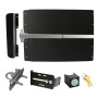 Lockey ED51BLM Edge Panic Shield Safety Kit (Black) - Shield, SS Panic Bar, Strike Bracket, Key Box, Key Cylinder,Latch Protector, Jamb Stop