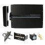 Lockey ED52BL Edge Panic Shield Safety Kit (Black) - Shield, Panic Bar, Strike Bracket, Key Box, Key Cylinder, Latch Protector, Jamb Stop