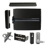 Lockey ED62B Edge Panic Shield Security Kit (Black) - Shield, Panic Bar, Strike Bracket, Gate Box, Panic Trim, Latch Protector, Jamb Stop, Max Guard