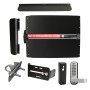 Lockey ED63B Edge Panic Shield Security Kit (Black) - Shield, Panic Bar, Strike Bracket, Gate Box, Panic Trim, Latch Protector, Jamb Stop, Max Guard