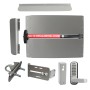Lockey ED63SLW Edge Panic Shield Security Kit (Silver) - Gate Box, Panic Trim