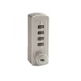 Lockey GM270 Keyless Mechanical Cam Lock with Key Override - Vertical - Silver