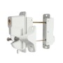 Nationwide Keystone 2" - 5" Double Sided Zinc Diecast Metal Key Lockable Latch (White) - KLADV-M2-4D-WH
